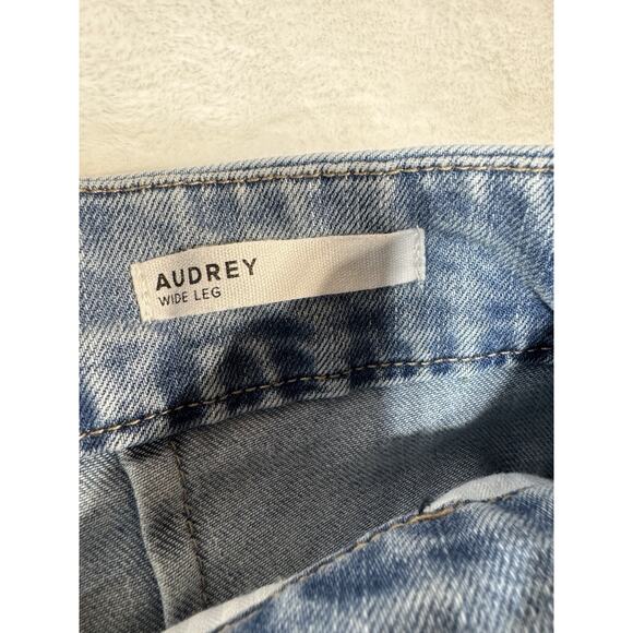 Dear John Womens Audrey Super High Rise Cropped Wide Leg Jeans Sz 31 (actual 34) - Picture 3 of 6